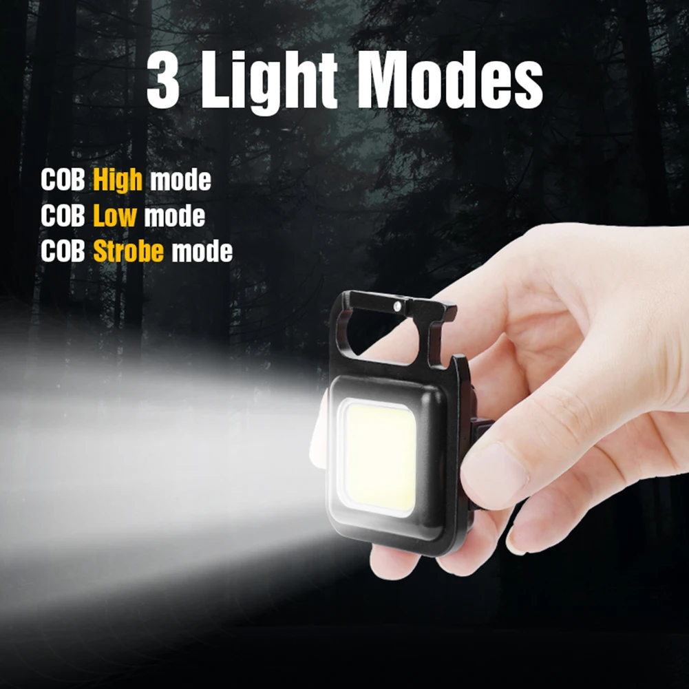 1-20pcs Mini LED Baterka USB Nabíjateľné LED Svetlo, 4 Režimy Keychain Pracovné Svetlo Malé Vrecko Svetlo Vývrtka Pracovné Svetlá . ' - ' . 2