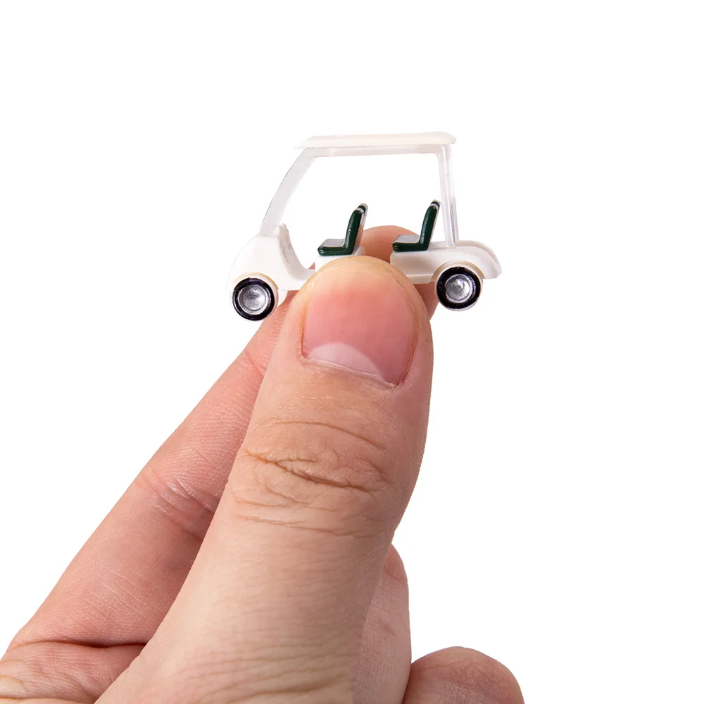 1:75 1:100 1:150 Rozsahu Golf Cart Model ABS Plastové Hračky Vonkajšie Scény Materiálov pre Diorama Darček k Narodeninám Zber 1Piece . ' - ' . 3