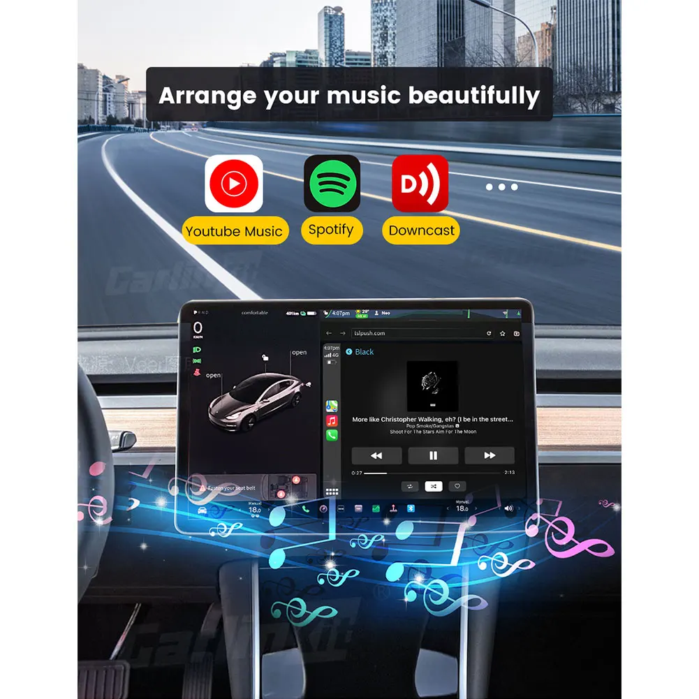 10-1pc T2C Carlinkit Bezdrôtový CarPlay Adaptér pre Tesla 5G Bezdrôtový WiFi CarPlay Dongle Box OTA Online Upgrade na IOS/Android . ' - ' . 4