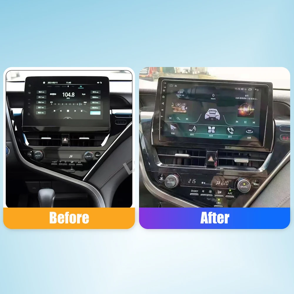 10.33 Palcový autorádia Pre TOYOTA Camry 2021 LHD 2Din Android Octa-Core Auto Stereo DVD Prehrávač, GPS Navigáciu QLED Obrazovke Carplay . ' - ' . 2
