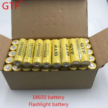100% Originálne de iones de litio GTF 3,7 V 18650 Pôvodnom, linterna recargable Vysokej Odvodňovacie Zariadenia.Pre Baterku + cargador USB . ' - ' . 4