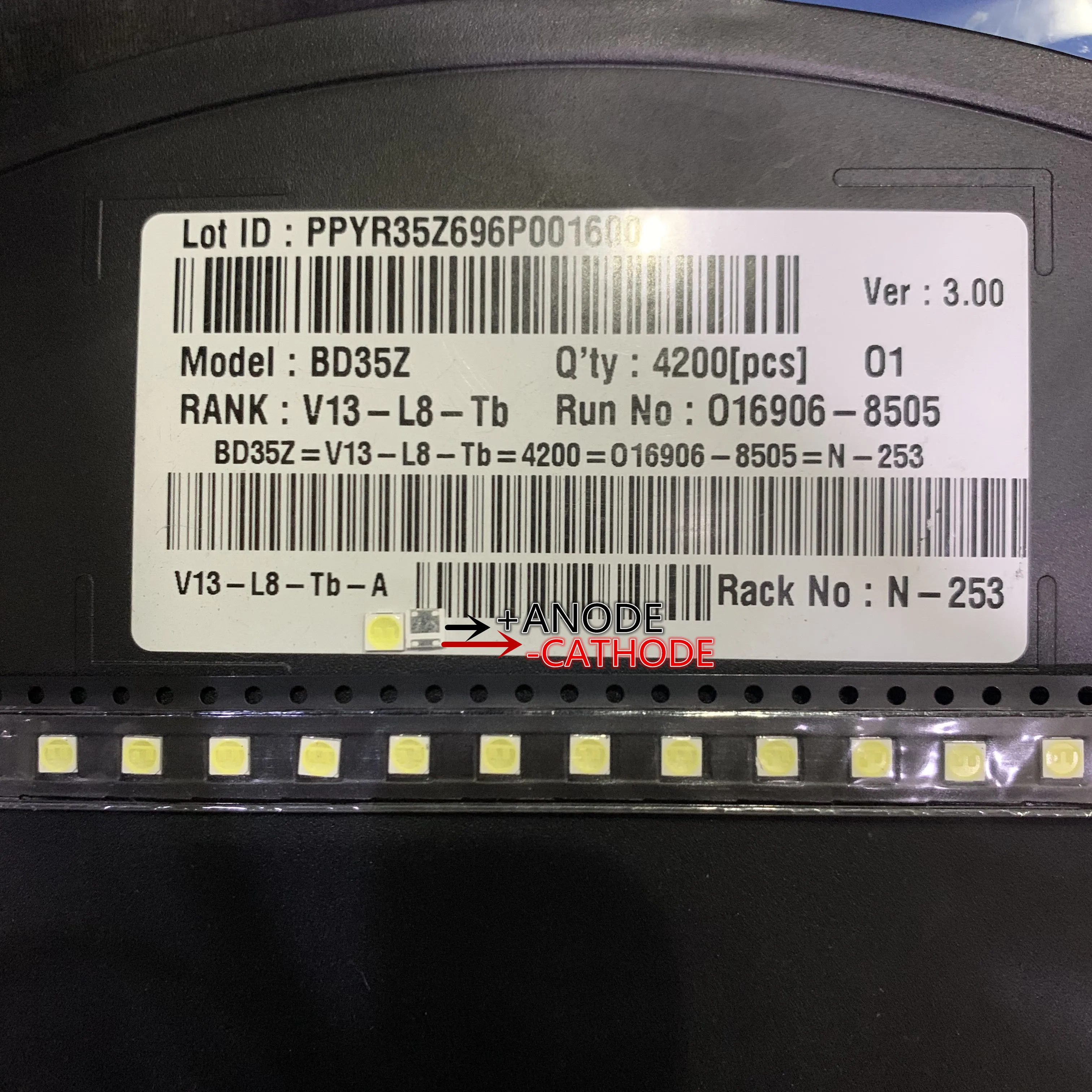 100KS PRE LCD TV opravy LG led TV podsvietenie pás svetla s light-emitting diode 3535 SMD LED korálky 6V . ' - ' . 4