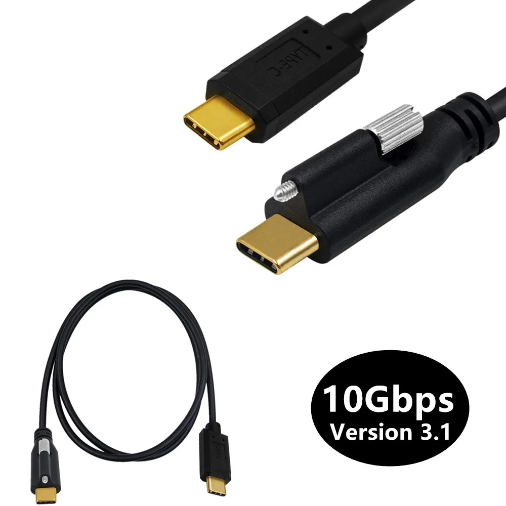 10Gbps 5A USB 3.1 Typ-C Samec na USB-C Muž Údaje skrutky Kábla 0,3 m/1m/2m . ' - ' . 0