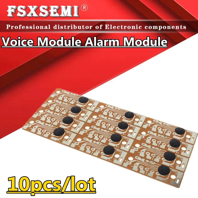 10PCS Hlasový Modul KD9561 CK9561 Alarm Modul 4 Druh Zvuk DIY Kit VCC GND . ' - ' . 0
