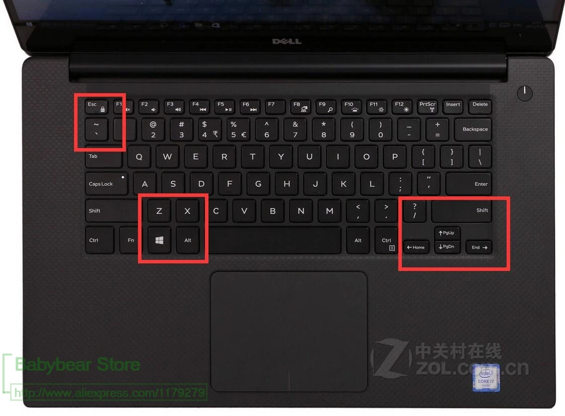 15.6 palce Silikónové notebook kryt klávesnice Ochranca kože Pre Dell XPS 15 9550 15-9550 XPS15-9550 15 palcov . ' - ' . 1