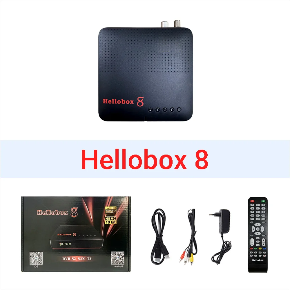 [2 KS] H. 265 HEVC TV Prijímač DVB T2, S2 S2X Hellobox 8 Set-Top Box podporu RJ45 PowerVu Vstavaný WiFi . ' - ' . 4