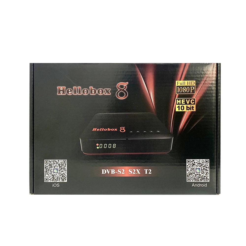 [2 KS] H. 265 HEVC TV Prijímač DVB T2, S2 S2X Hellobox 8 Set-Top Box podporu RJ45 PowerVu Vstavaný WiFi . ' - ' . 5