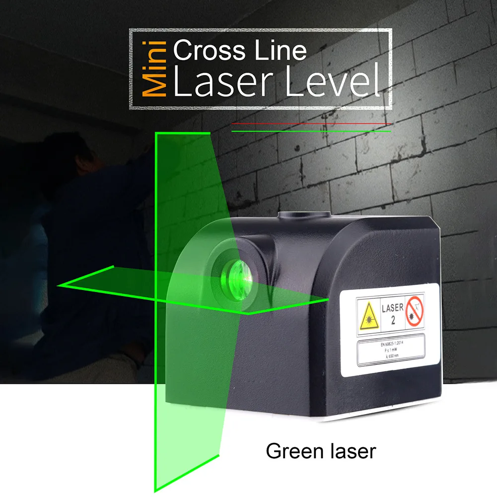 2 Riadky Mini Laser Úrovni Zelené/Červené Svetlo Kríža Tlačiareň Line Projektor Magnetická Laserový Nivelačný Machne Pre Stavebné Dekorácie . ' - ' . 1