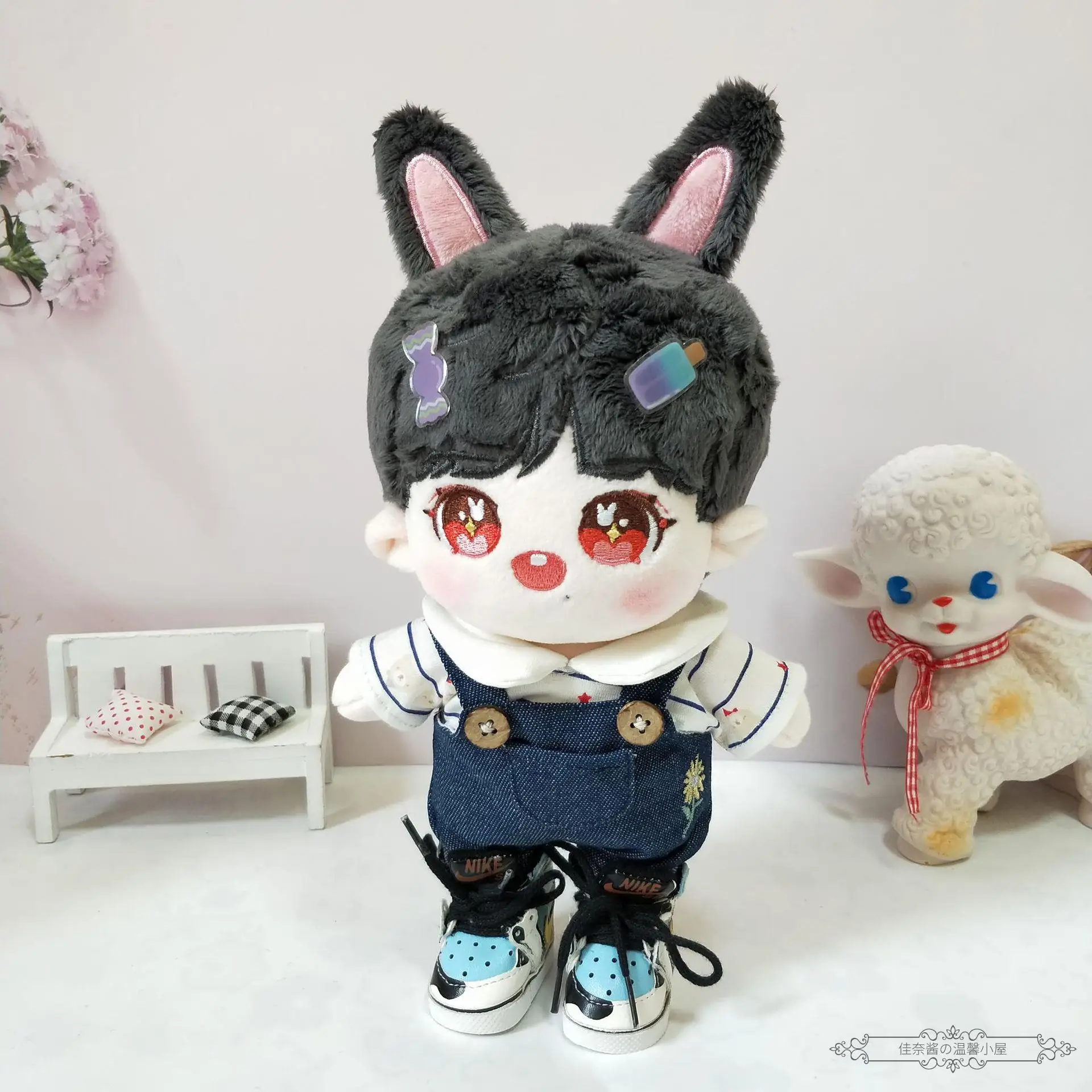 20 cm Star Idol Bunny Doll Uši Bábika Xiaozhan Len Bábiku Star Bábiky s Vymeniteľnými Oblečenie pre Bábiku(Len Bábiky Č Oblečenie) . ' - ' . 3