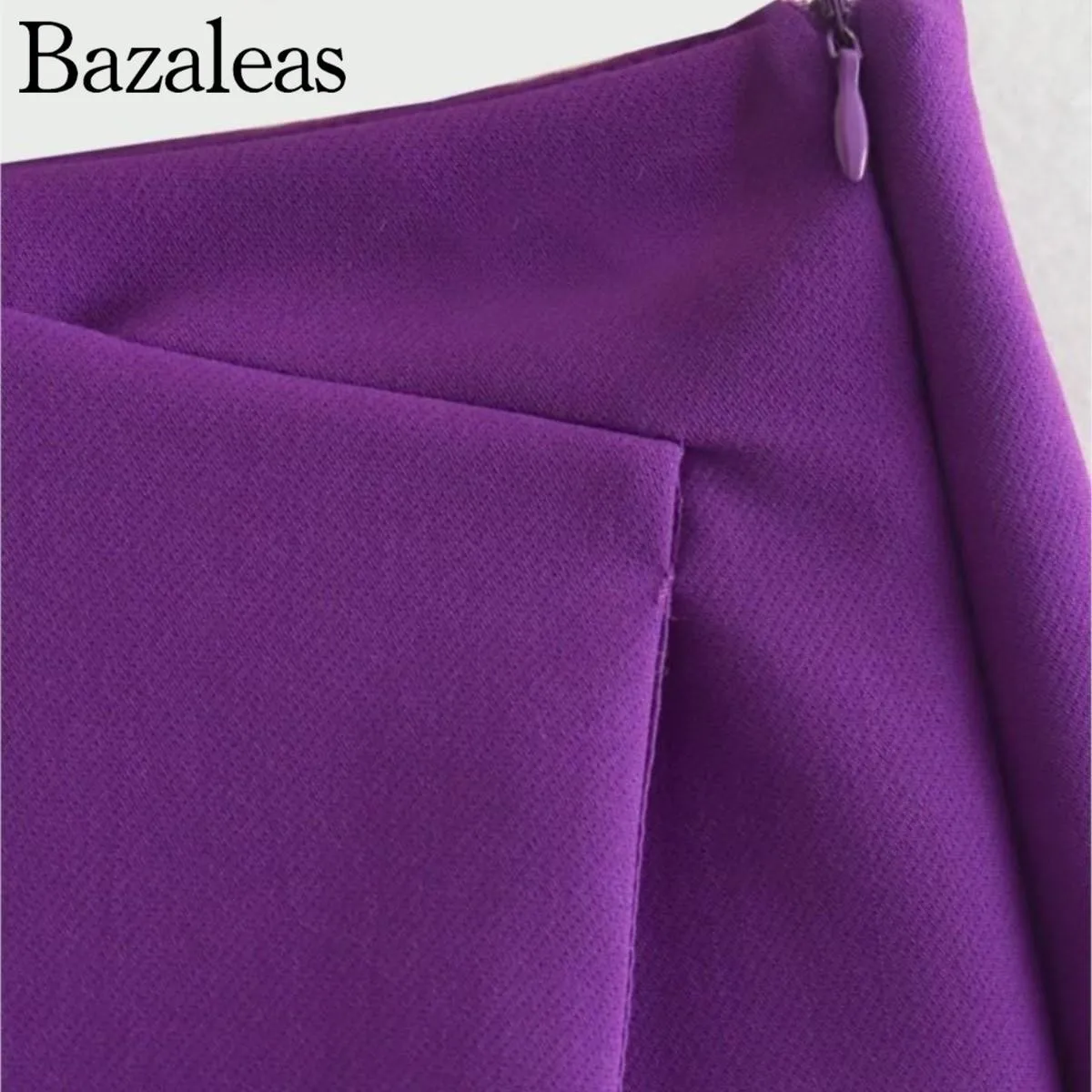 2023 bazaleas obchod traf Trf Asymetrické Šortky Sukne Strane Zips Sexy Šortky Šortky oficiálne oblečenie pre ženy . ' - ' . 5