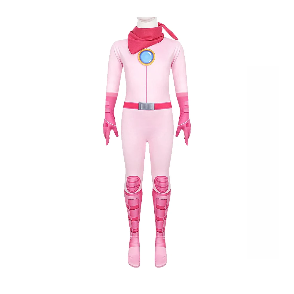 2023 Deti Cosplay Princezná Peach Oblečenie Sady Halloween Dievčatá Ružové Super Maškaráda Onesies Vianočné Hry, Hranie Rolí Kostým . ' - ' . 1