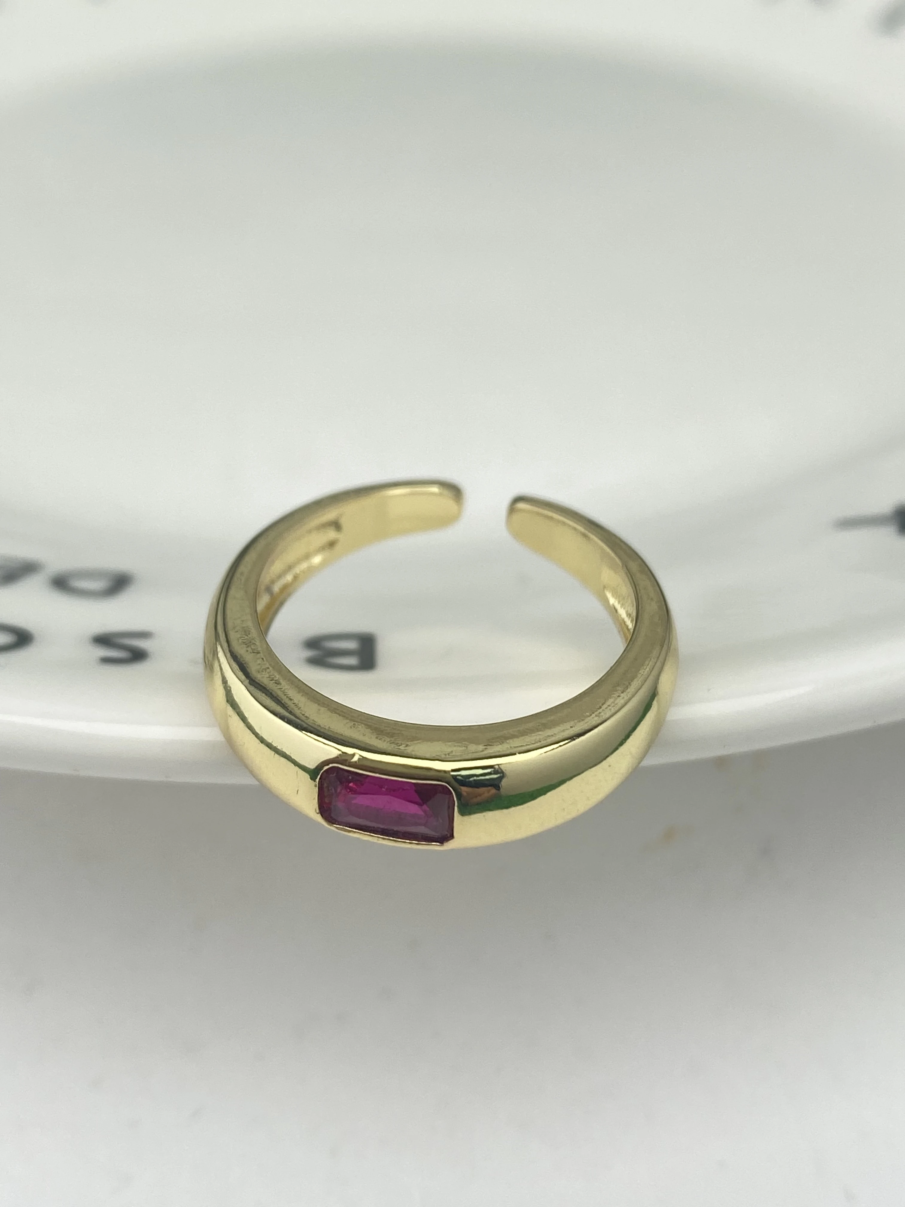 2023 Unisex Micro Pave Rainbow CZ Prstene Pre Ženy A Mužov . ' - ' . 0