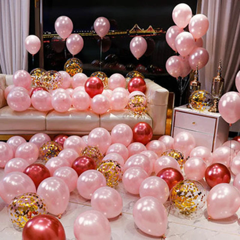 30 Ks Flitrami Stropné Nástenné Deti Princezná Narodeninovej Party Svadobné Dekorácie Balón Dodávky Ružová Bachelorett Rodovej Odhaliť 2023 . ' - ' . 0