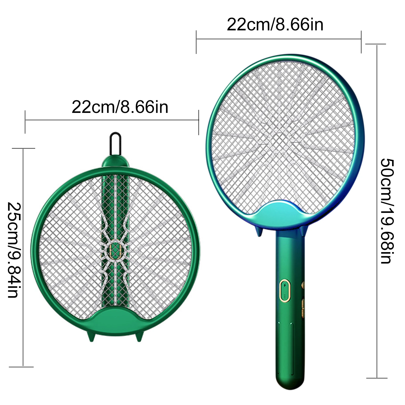3000V Skladacia Mosquito Killer Lampa Otočná Elektrické Shocker Uv Svetlo USB Nabíjateľné Chybu Zapper Lete Lietať Swatters Pasce . ' - ' . 5