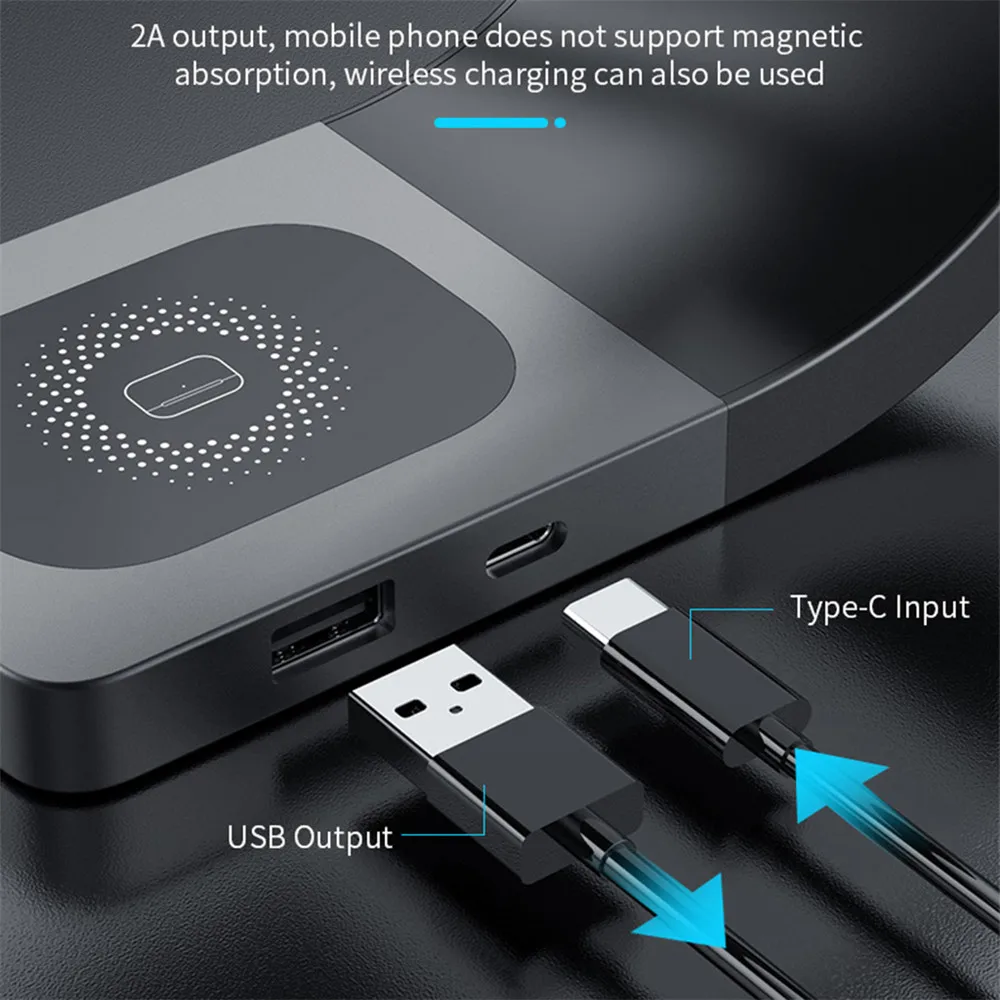 4 v 1 Bezdrôtový Magnetický Nabíjací Stojan Pre iPhone 14 13 12 Apple Hodinky Qi Rýchle Nabíjanie Dock Stanica pre Airpods Pro iWatch 7 6 . ' - ' . 3