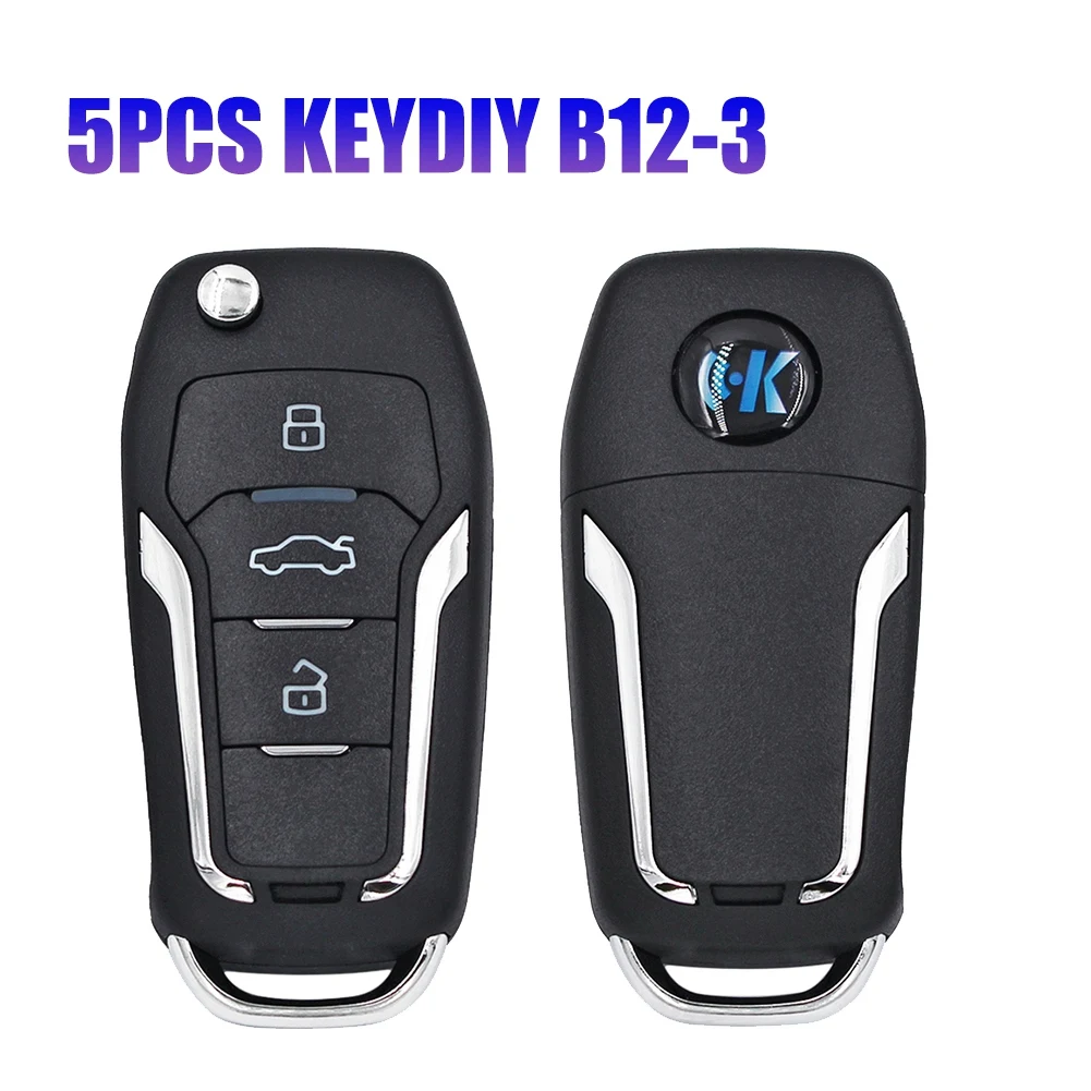 5 ks/Veľa KEYDIY B12-3 B-Series 3 Tlačidlo Univerzálny KD Diaľkové Auto Kľúč pre KD900 KD900+ URG200 KD-X2 Mini KD . ' - ' . 1