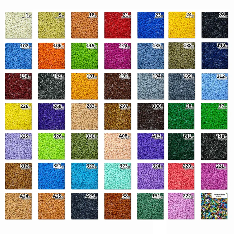 500pcs/VEĽA Micro Diamond stavebným 4 MM Doska 1x1 S3024 Grey Series MOC Časti Pixel Art QR Kód Keramická Mozaika Maľovanie Hračky . ' - ' . 3
