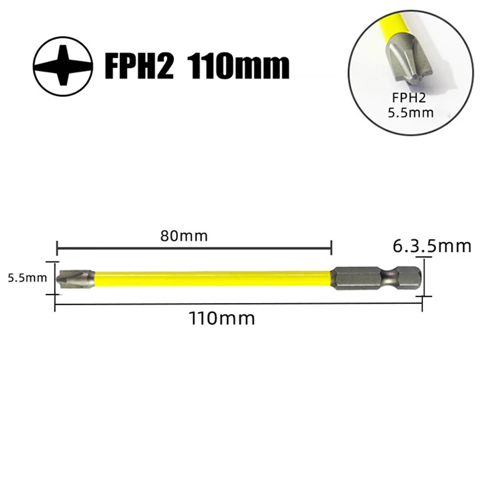 65mm 110 mm Magnetický Špeciálne Štrbinový Kríž Skrutkovač niečo Pre Elektrikára FPH2 Vhodné Pre Socket Prepínač . ' - ' . 1