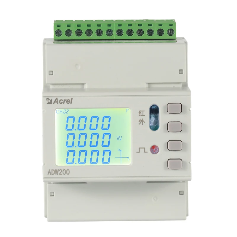 ADW210-D16-4S CT Pripojenie Smart Elektrickej Energie Meter, 4 Kanály, 3-Fázový Elektrické Monitorovacie . ' - ' . 3