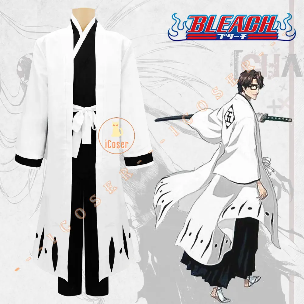Anime Bleach Gotei 13 Rozdelenie Kapitán Jednotné Cosplay Kostým Shunsui Kyoraku Shinigami Oblečenie Tisíc Rokov Krvi Vojny Mužov Nastaviť . ' - ' . 4