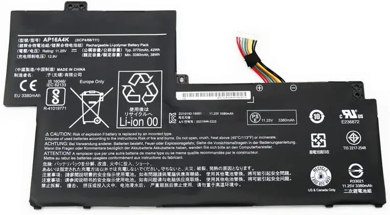 AP16A4K 11.25 V 42Wh/3770mAh Notebook Batérie Náhradné pre Acer Swift 1 SF113-31 N16Q9 KT.00304.003 3ICP4/68/111 . ' - ' . 0