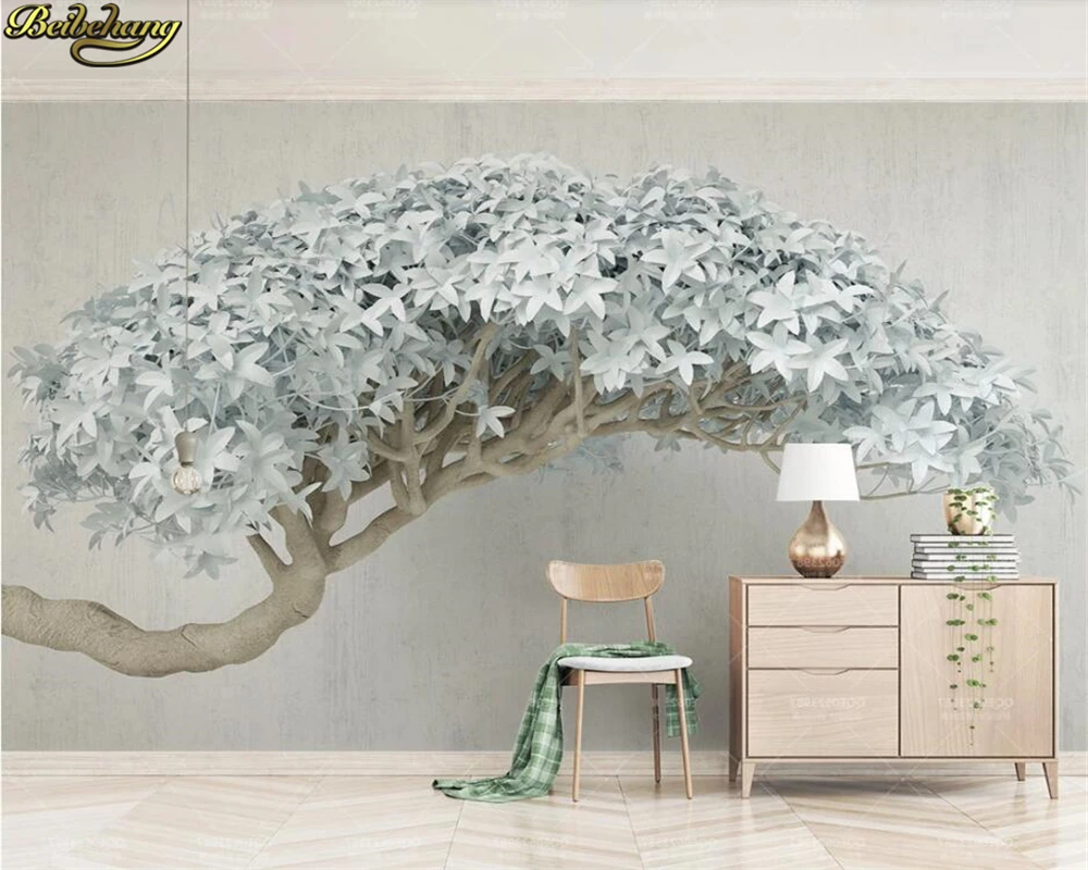 beibehang Vlastné 3d tapeta nástenná maľba 3d stereo kvitnutia stromov moderné tv pozadí steny papiere domova abstraktných de parede . ' - ' . 0