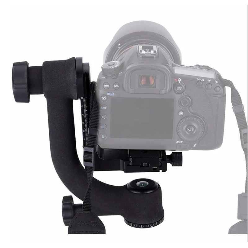 BK-45 Profesionálne Gimbal Statív Hlava pre Fotoaparát teleobjektívu Rýchle Uvoľnenie Dosky 360 Stupňov Rotácie . ' - ' . 5