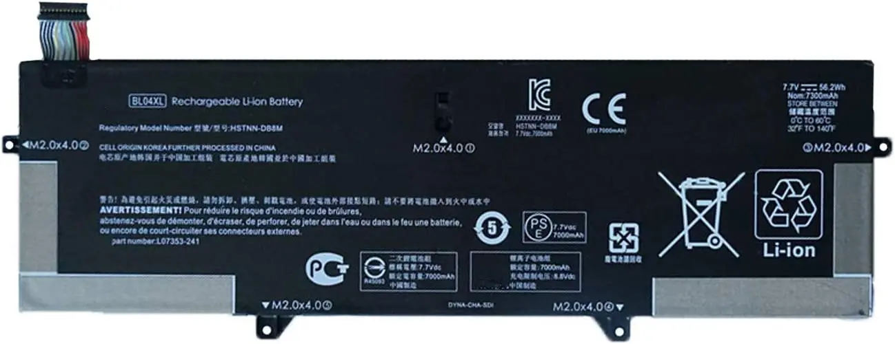 BL04XL BL04056XL HSTNN-DB8M L07041-855 Notebook Výmena Batérie pre HP EliteBook X360 1040 G5 G6 Rad(7.7 V 56Wh) . ' - ' . 0