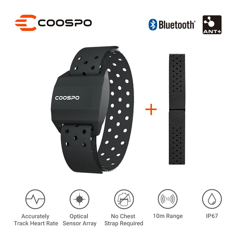 Bluetooth 4.0, ANT + CooSpo Senzor HW706 pre Garmin Wahoo Bike Počítača Monitora tepu Remienok Fitness Outdoor jazda na Bicykli . ' - ' . 0