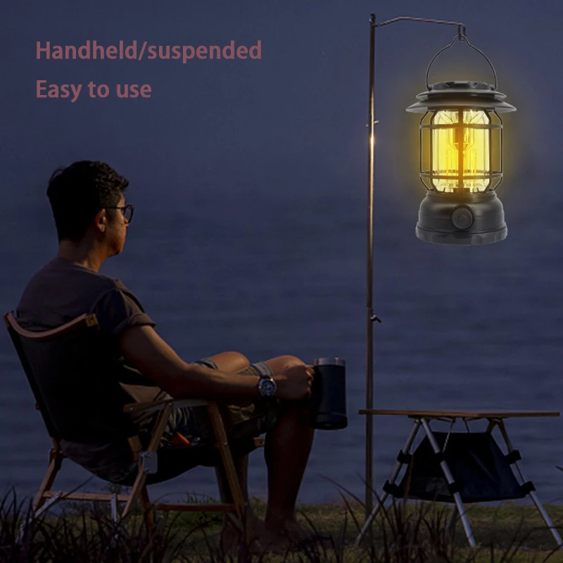 Bluetooth Camping Svetlo Retro Stan na Čítanie Vonkajšie Prenosné, Nepremokavé Nabíjateľná Multi-funkčné Camping Lampa Lampa Kôň . ' - ' . 3