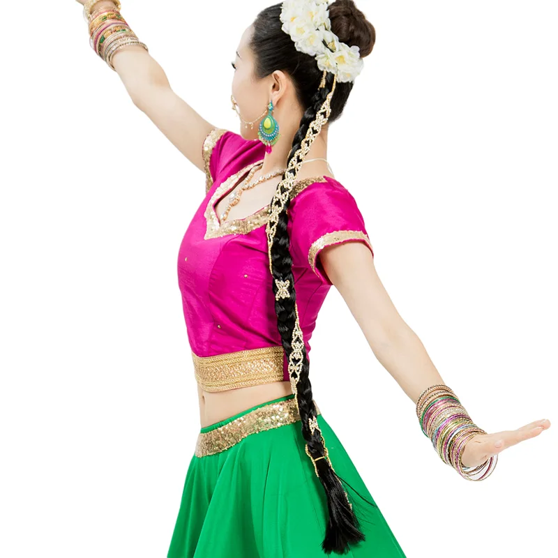 Bollywood Vlasy Dekorácie Indie Dance Vrkoč Ručné Brušného Tanca Kostým, Rekvizity Príslušenstvo . ' - ' . 2