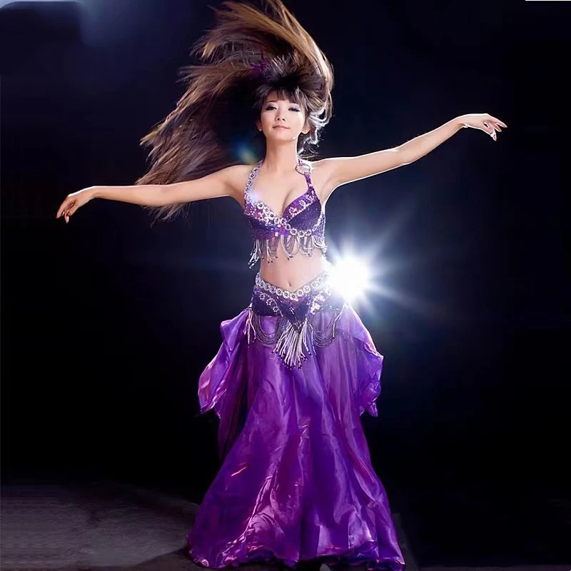 Brucho Indickej východnej vlasy kyvné baladi tanečné kostýmy Bellydance orientálny tanec kostým oblečenie podprsenka pás sukne, šaty 3256 . ' - ' . 1