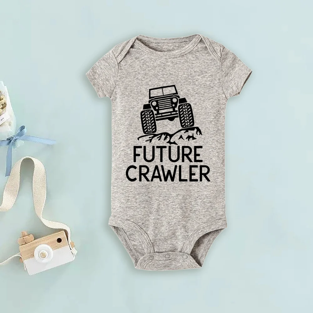 Budúcnosť Crawler Baby Kombinézu Zábavné Dieťa Romper Chlapci Dievčatá Šaty Off Road Batoľa Krátky Rukáv Kombinézach Newbron Darček . ' - ' . 3
