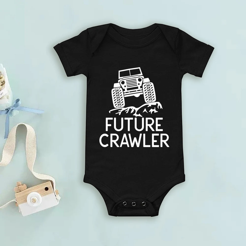 Budúcnosť Crawler Baby Kombinézu Zábavné Dieťa Romper Chlapci Dievčatá Šaty Off Road Batoľa Krátky Rukáv Kombinézach Newbron Darček . ' - ' . 5