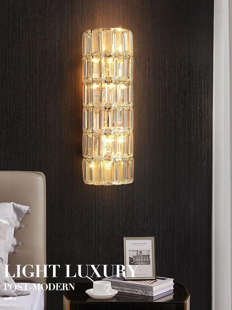 Crystal Nástenné Lampy, Obývacia Izba, Spálňa Hall Foyer Loft Hotel Home Interiéru Moderný Luxusný Dekor Zlatého LED E14 Stenu Sconce Svetlo . ' - ' . 2