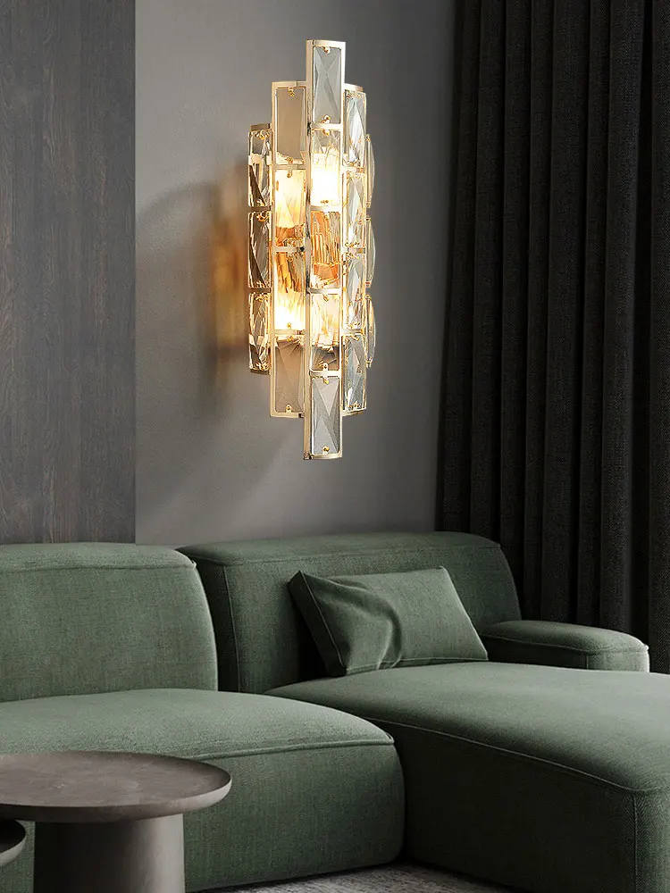 Crystal Nástenné Lampy, Obývacia Izba, Spálňa Hall Foyer Loft Hotel Home Interiéru Moderný Luxusný Dekor Zlatého LED E14 Stenu Sconce Svetlo . ' - ' . 4