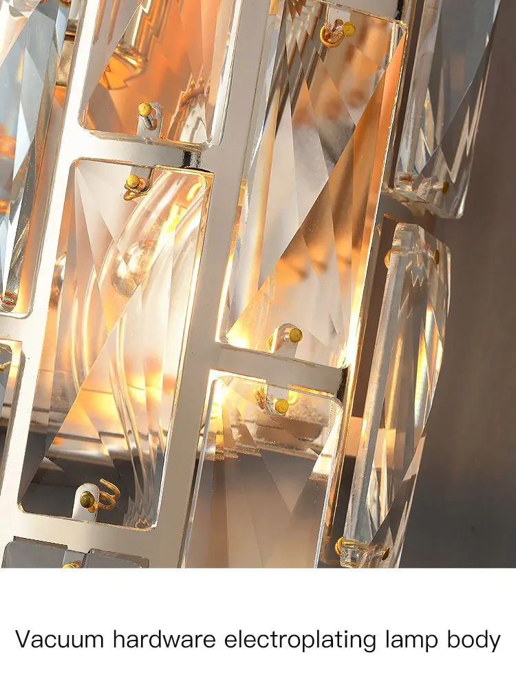 Crystal Nástenné Lampy, Obývacia Izba, Spálňa Hall Foyer Loft Hotel Home Interiéru Moderný Luxusný Dekor Zlatého LED E14 Stenu Sconce Svetlo . ' - ' . 5