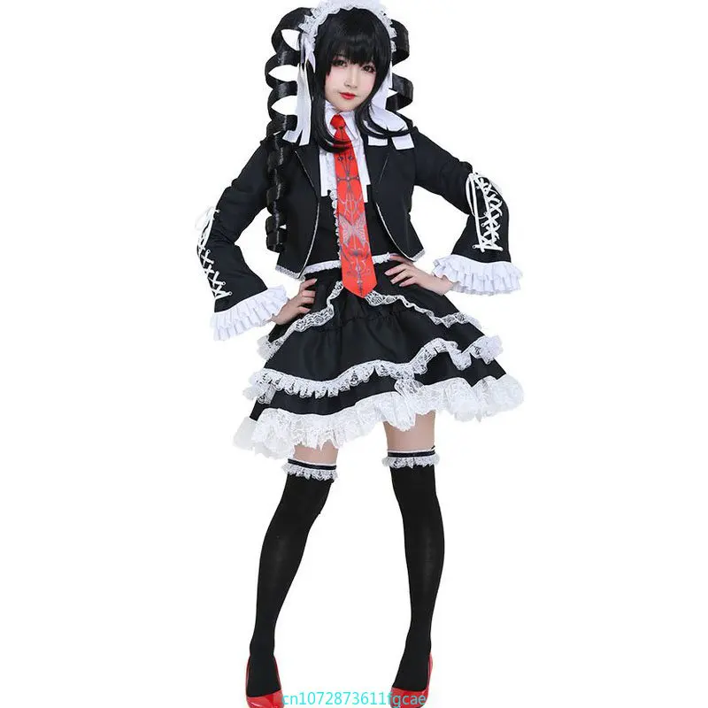 DanganRonpa Yasuhiro Taeko Cosplay Kostým Dievča Celestia Ludenberg Lolita Šaty Školy Jednotný Súbor Vianoce, Karneval, Party Darček . ' - ' . 1