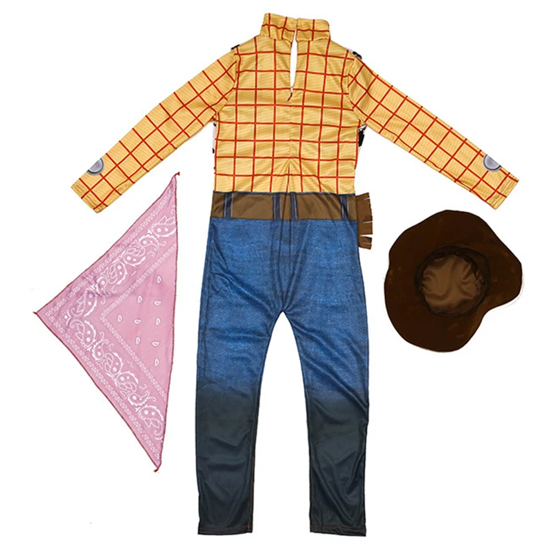 Deti Woody Cosplay Kostým Toy Story Šerif Woody Pride Cosplay Kombinézu Oblečenie Halloween Karneval Kostým Kombinézach Klobúk . ' - ' . 2