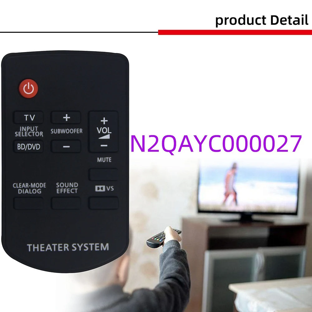 Diaľkové Ovládanie Nahradenie N2QAYC000027 pre Theter Systém -HTB10 -HTB500 Diaľkový ovládač . ' - ' . 5
