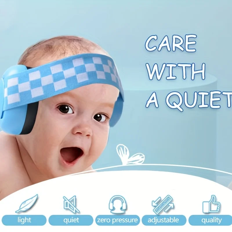 Dieťa Anti-Noise Chrániče Sluchu Elastický Pás Bezpečnosť A Ochrana Sluchu Slúchadlové Chrániče Sluchu Deti Potlačenie Šumu Slúchadlá Spiace Dieťa . ' - ' . 0