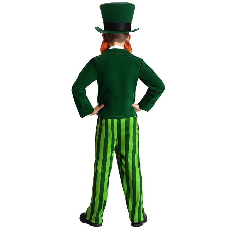 Dospelých Írsko Saint Patrick St. Patrick Day Šťastie Víla Leprechaun Kostým Detský Írsky Škriatok Cosplay, Karneval, Halloween Oblečenie . ' - ' . 2