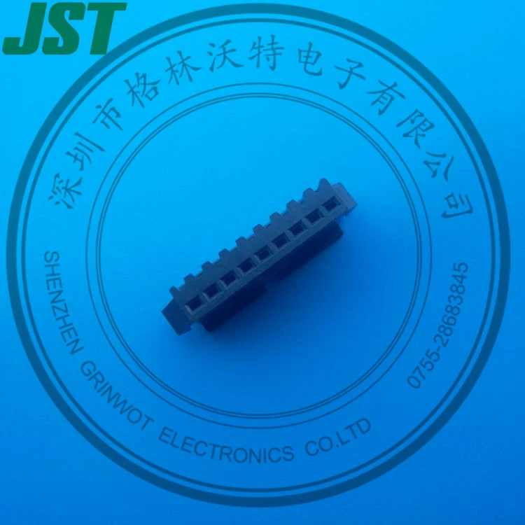 Drôt Drôt Konektory,Lemovaných štýl, S blokovacím zariadením,2,5 mm ihrisku,SMP-09V-BC,JST . ' - ' . 4