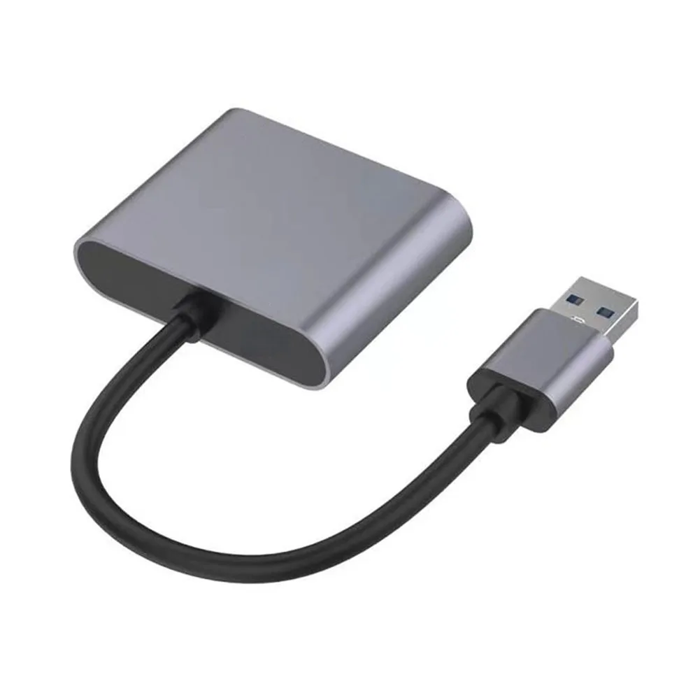 Duálne Zobrazovanie Audio Video Prevodník USB Na HD, VGA, Podpora Kompatibilný s HDMI VGA Sync Výstup pre Počítač, Notebook . ' - ' . 0