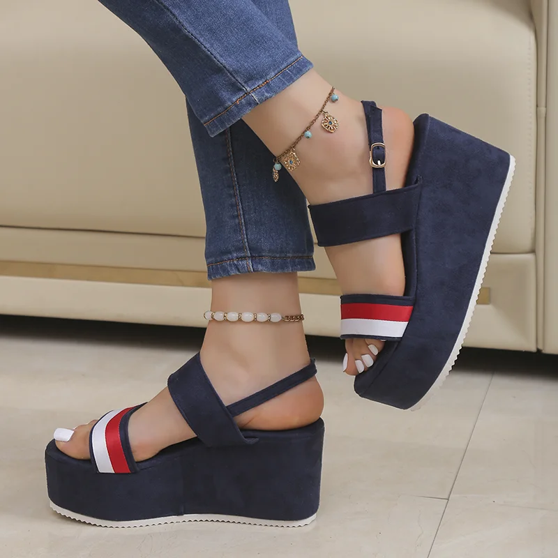 Dámske Ležérne Ľahký Kliny Sandále 2023 Letné Nový Módny Dizajn Značky Luxusné Típat Prst Platforma Topánky Zapatos De Mujer . ' - ' . 1