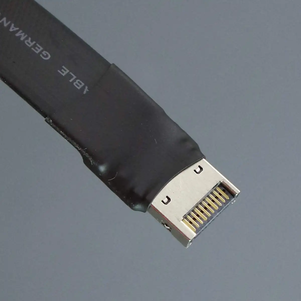 F9T-F6A USB 3.2 Vnútorný 20kolíkový USB Typ-E Mužského Typu-E Ženy Predný Panel Zásuvky Rozšírenie Ploché Stužkový Kábel s dierou . ' - ' . 5