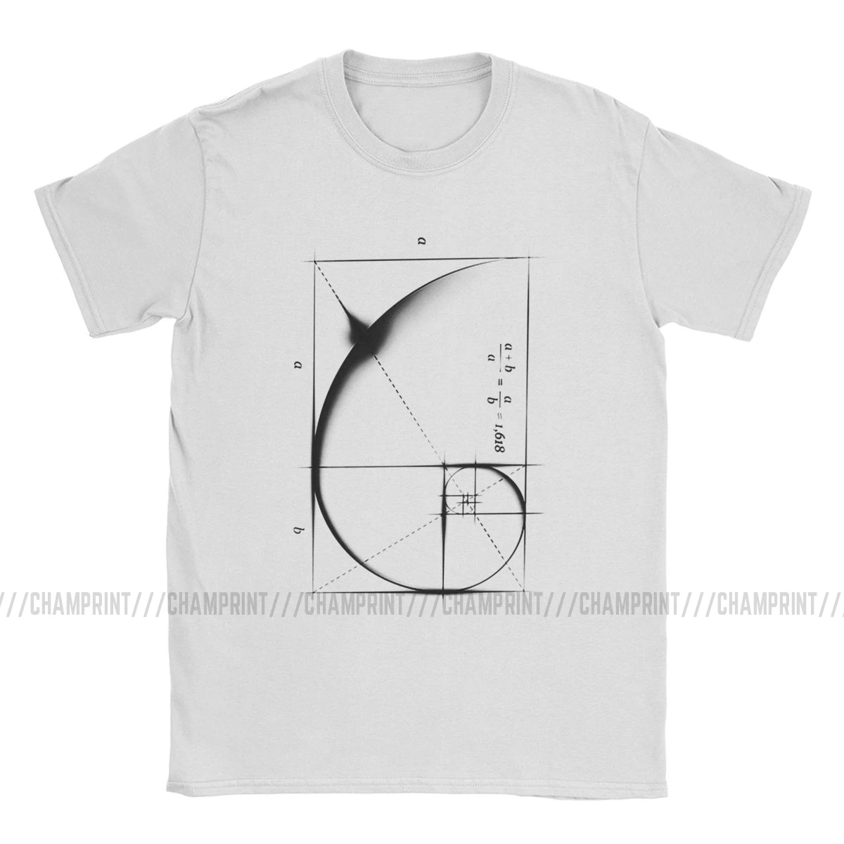 Fibonacciho Postupnosť Zlatý Pomer Mužov Tričko Matematika Technické Geek Vintage Tee Tričko Kolo Golier T-Shirts Plus Veľkosť Oblečenie . ' - ' . 1