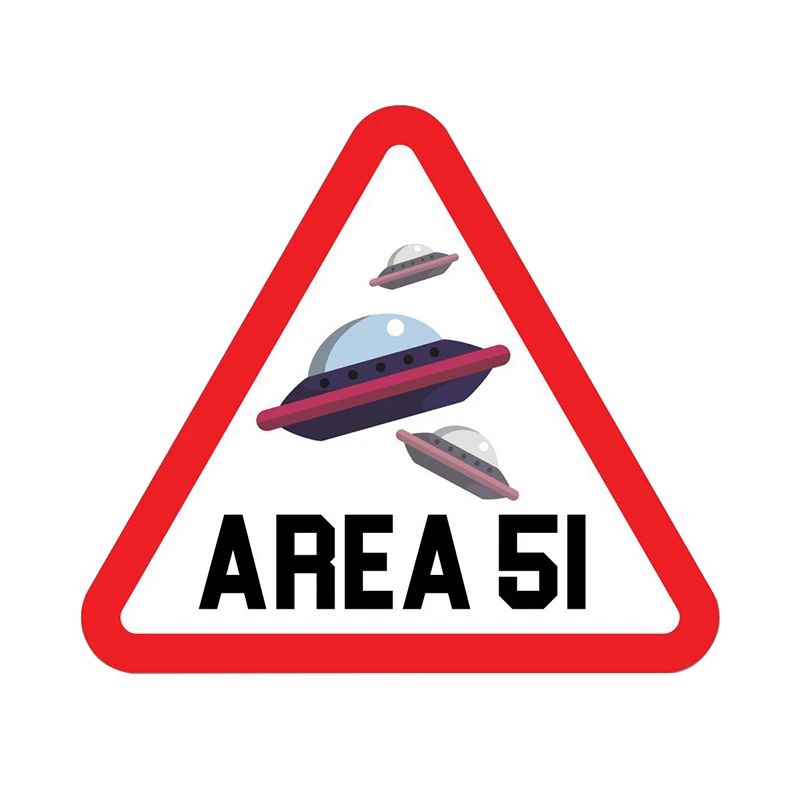 FUYOOHI Zábavné Samolepky Vonkajšie Príslušenstvo Area 51 Č Zasahujúce Osobnosti Nárazníka Auto Nálepky Windows Cartoon Notebook Odtlačkový . ' - ' . 3