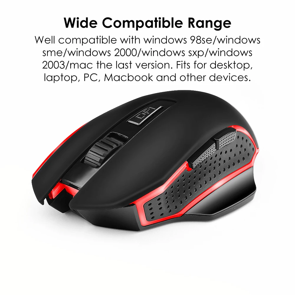 G821 Gaming Mouse, Wireless Mouse Nastaviteľné 2400DPI Optická Počítačová Myš 2.4 Hz Myši pre PC, Notebook . ' - ' . 3