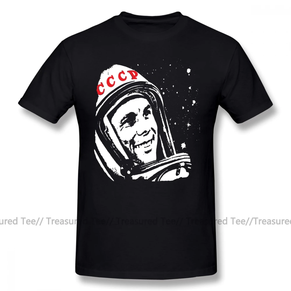 Gagarin T Shirt Jurij Gagarin T-Shirt 100 Bavlna Krátke Sleeve Tee Tričko Fashion Grafické Plus veľkosť Zábavné Mužské Tričko . ' - ' . 0